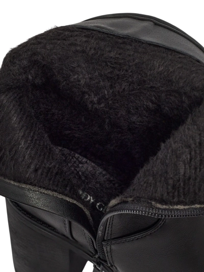 Dámské kotníkové boty z eko kůže na sloupku Sylvarra