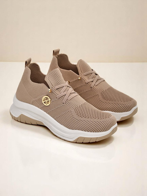 Royalfashion Жіночі тканинні спортивні кросівки без шнурків Teletta