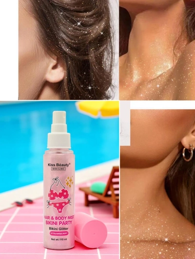 Summer Spray - Tekutý rozjasňovač na vlasy a tělo Jahoda