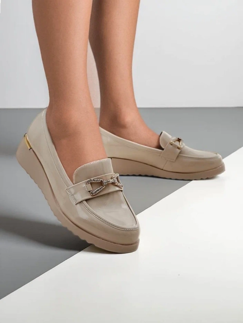 Royalfashion Жіночі мокасини на низькому підборі Leffo