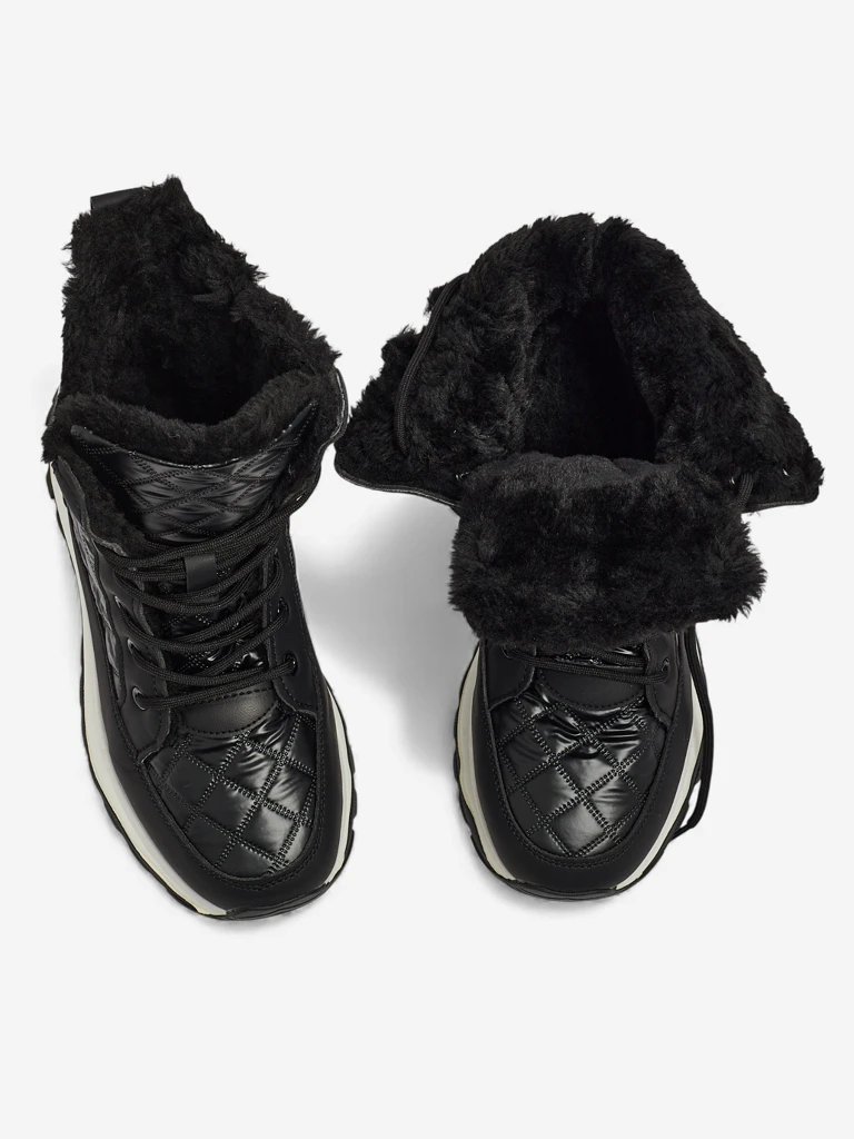 Dámské prošívané boty a'la sněhule Rimea