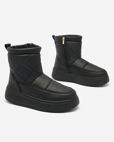 Royalfashion Černé dámské boty a'la snow boots Kacecica