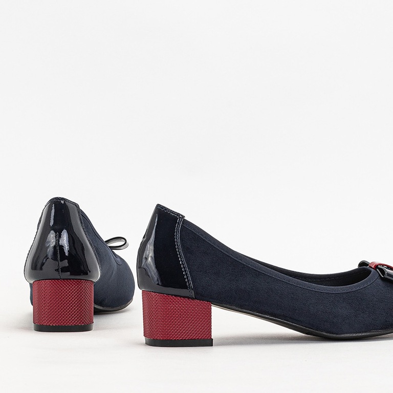 Tmavě modré dámské vysoké podpatky Sentiso - Obuv