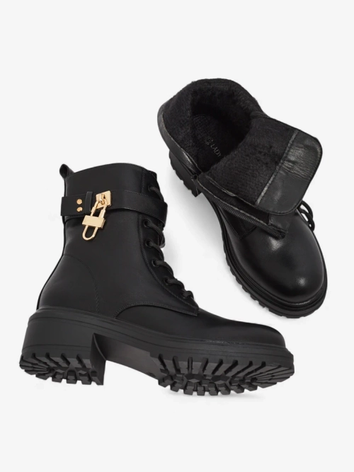 Жіночі Ботфорти Luna Чорні Шкіряні Елегантні на Осінь