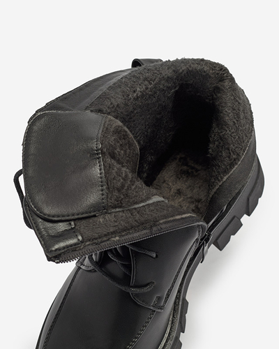 Zateplené černé dámské boty Effpi- Obuv