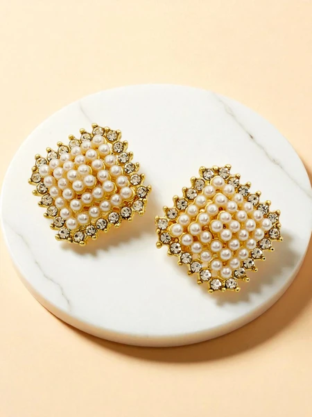 Royalfashion Dámské klipsové náušnice s kubickou zirkonií