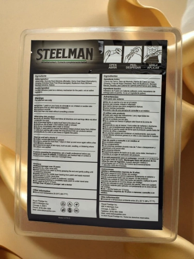 Přírodní náplast na posílení potence pro muže