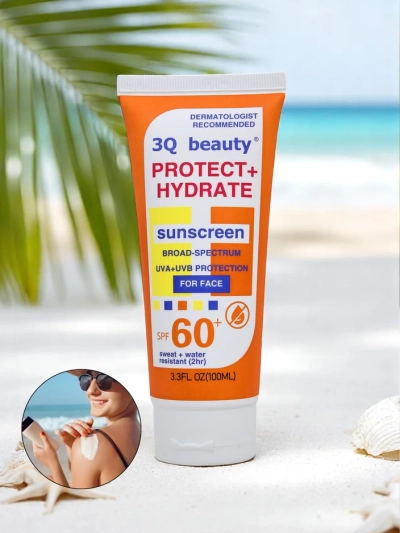 3Q Beauty Voděodolný obličejový opalovací krém SPF 60