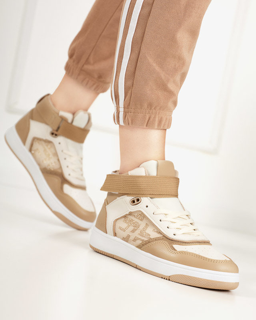 Світло-коричневі жіночі кросівки Retila