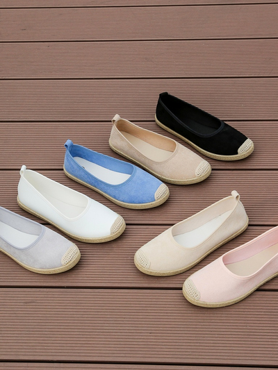Royalfashion Dámské ekologické semišové espadrilky Aroles