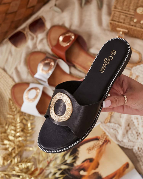 Royalfashion Dámské žabky s plochou podrážkou Olerna