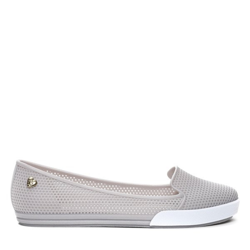 Szare, gumowe mokasyny Oakley- Obuwie