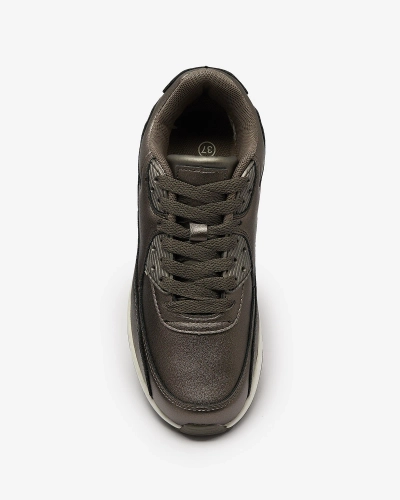 Dámská šněrovací sportovní obuv v grafitové barvě Moteri - Obuv