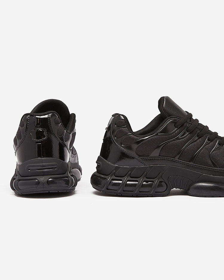 Royalfashion Černé pánské sportovní tenisky Makkika