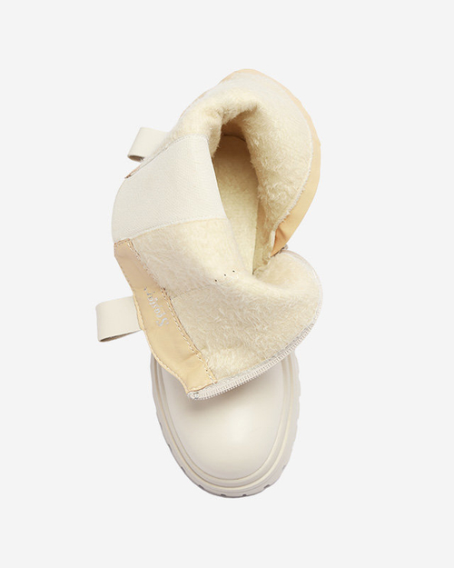 Жіночі черевики з ланцюжком бежевого кольору Evves- Footwear