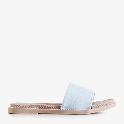 Блакитні жіночі шльопанці Vicoria