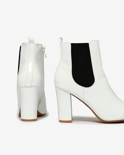 Royalfashion Bílé dámské jehlové boty Lady Jeny