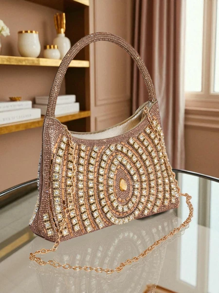 Royalfashion Dámská psaníčko s zirkony Sova Glint