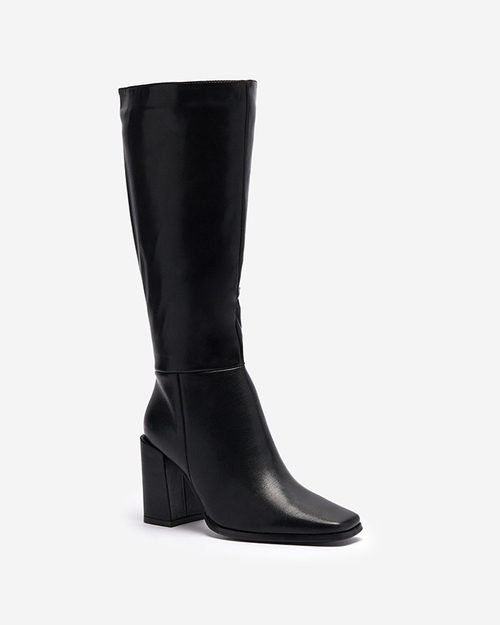 Чорні жіночі чоботи на шпильці Naffen- Footwear