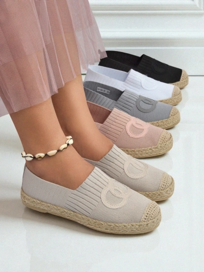 Aurelia Espadrilky Royalfashion Béžové – Plochá nazouvací dámská obuv