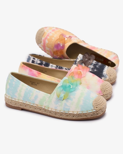Royalfashion Černé dámské espadrilky s potiskem Serffio