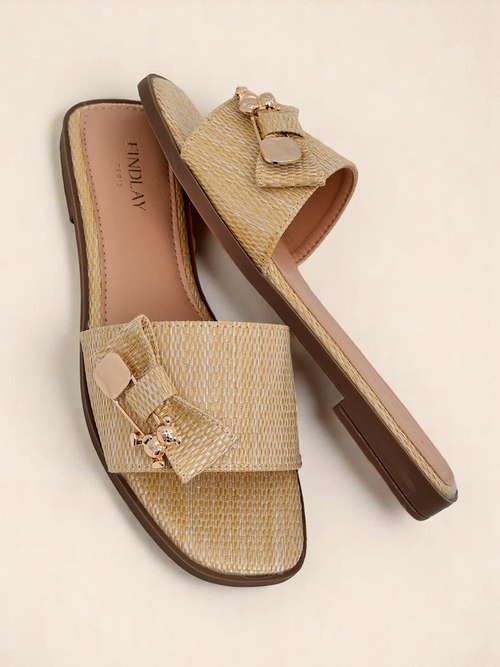 Royalfashion Жіночі капці з соломи Сандалі Aurelia