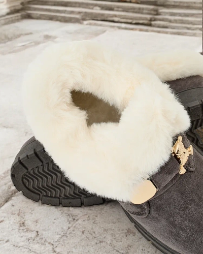 Royalfashion Жіночі короткі черевики а-ля снігоступи Dobis
