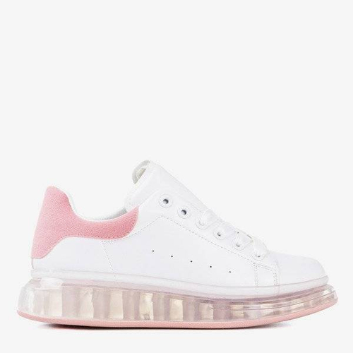 Білі та рожеві кросівки з більш товстою підошвою Judite - Взуття 1