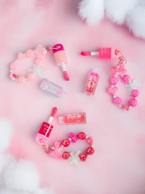 Блиск для губ для дітей з браслетом Малина