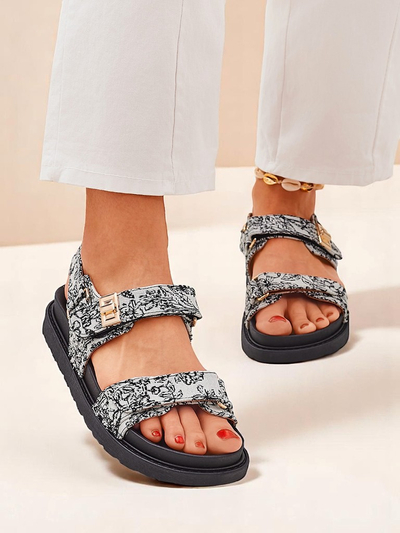 Royalfashion Dámské sandály s potiskem Aloe