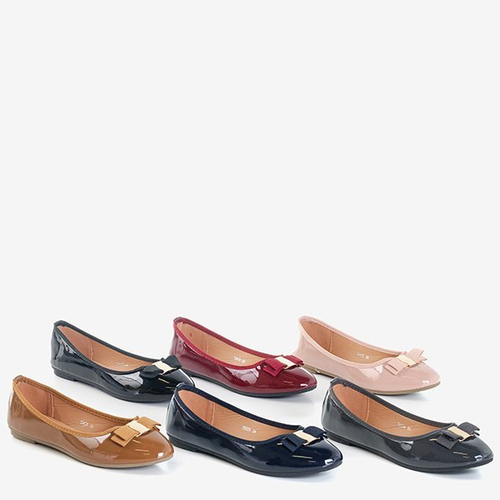 Балетки темно-синього кольору з бантиком Марко - Взуття