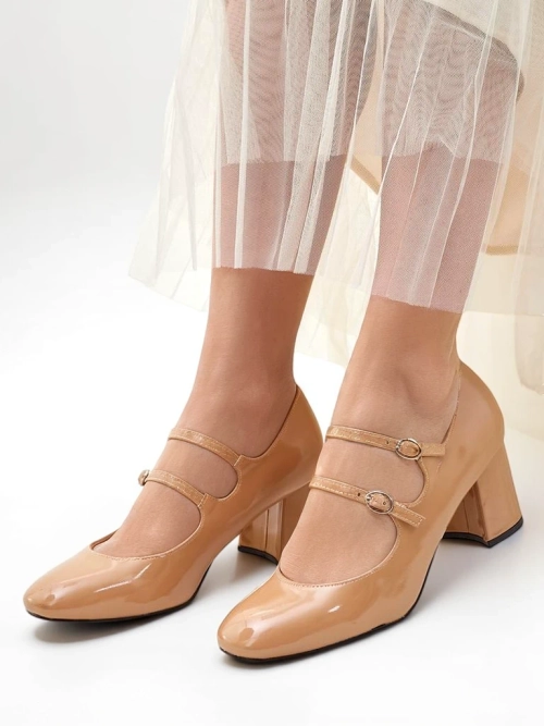 Royalfashion Лакові жіночі туфлі на підборах зі straps Ovinna