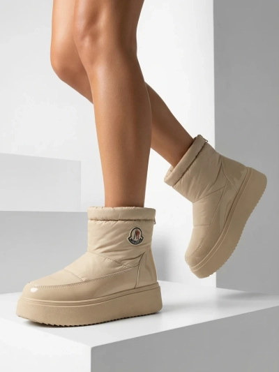 Royalfashion Dámské sněhule v béžové barvě Ademra