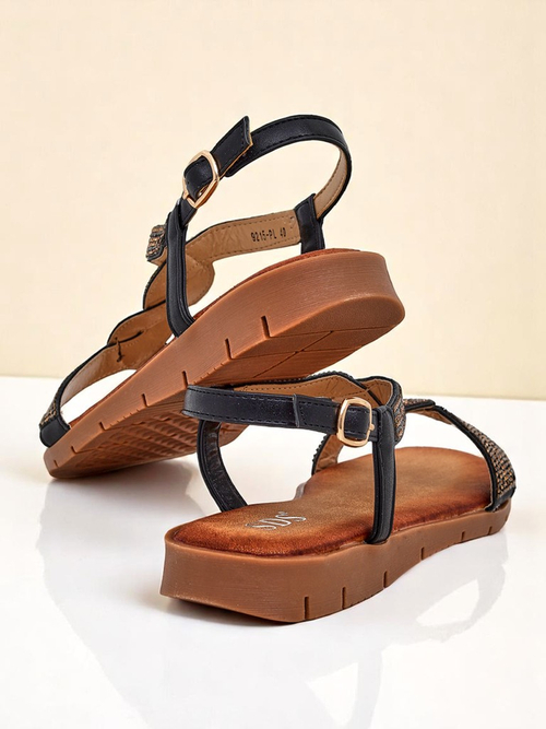 Royalfashion Жіночі сандалі з декоративними ремінцями Aria Shine