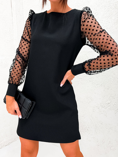 Royalfashion Klasické dámské šaty ke kolenům v černé barvě