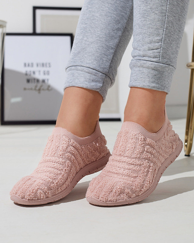 OUTLET Růžové slip-on dámské sportovní tenisky Kerliv- Obuv