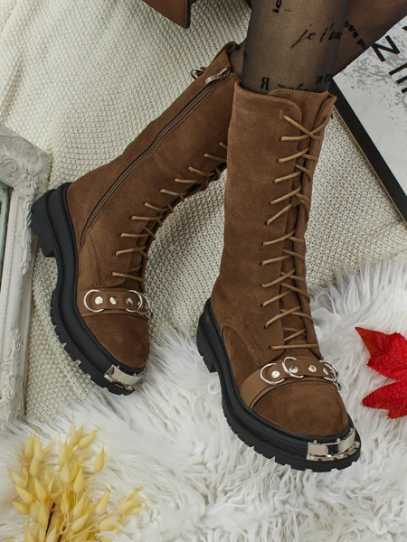 Royalfashion Жіночі ботильйони на шнурівці Werces