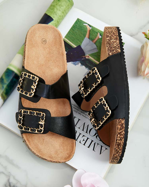 Шльопанці Royalfashion Жіночі шльопанці з пряжками Monenas