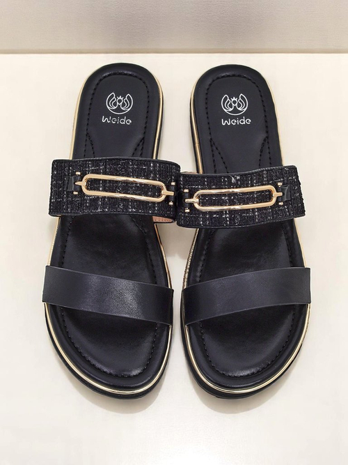 Royalfashion жіночі тапочки на плоскій підошві Mamma