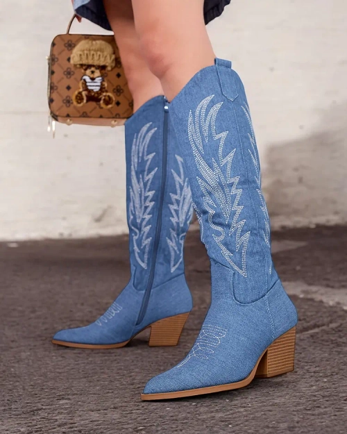 Royalfashion Жіночі ковбойські чоботи Lisso Heeled Cowboy Boots