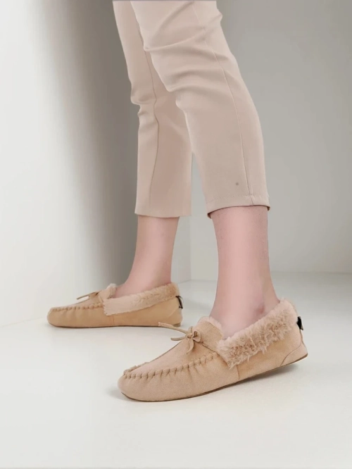 Royalfashion Жіночі мокасини з хутром Ahtikes