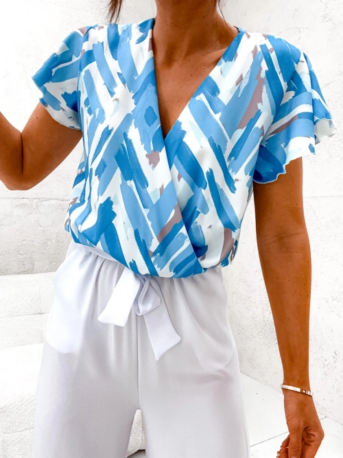 Royalfashion Довгий жіночий комбінезон з принтом