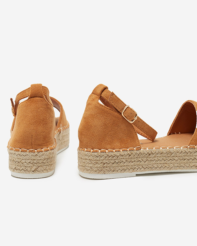 Světle hnědé dámské sandály na platformě Dalila - Obuv