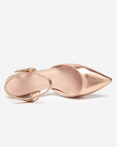Босоніжки кольору рожевого золота Nerolak