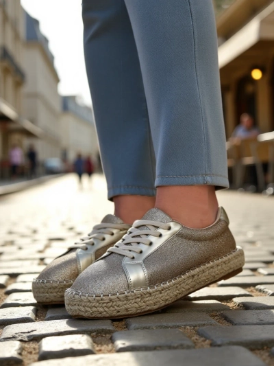 Royalfashion Жіночі кросівки з блискітками Sercele