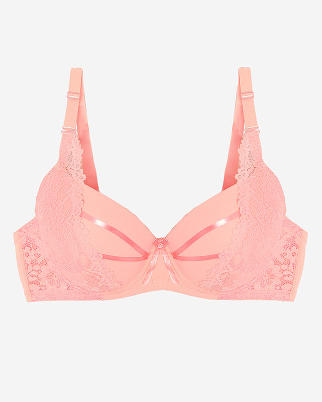 Růžová vycpaná podprsenka - Spodní prádlo