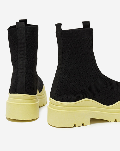 Чорно-жовті жіночі чоботи Seritis