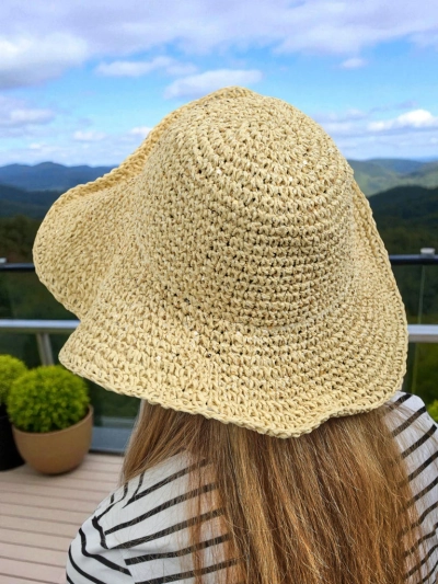Royalfashion Dámský slaměný klobouk Lila Sun