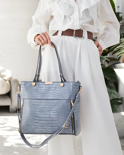 Royalfashion patentní dámská kabelka s embossingem