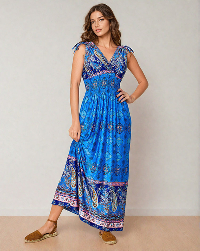 Royalfashion Dámské midi šaty s potiskem